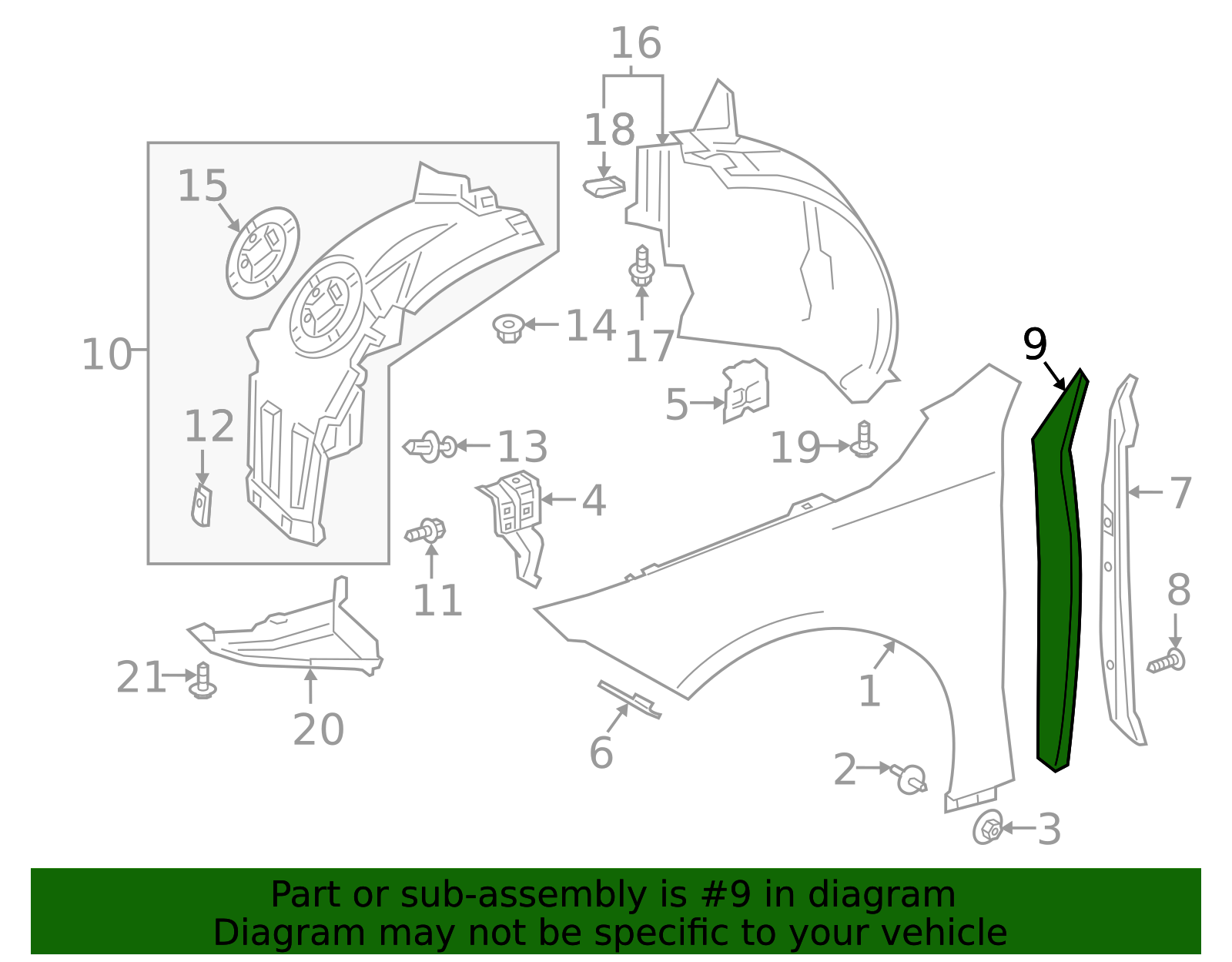 177-885-75-02 - High-Quality Fender Insulator for 2019-2022 Mercedes ...