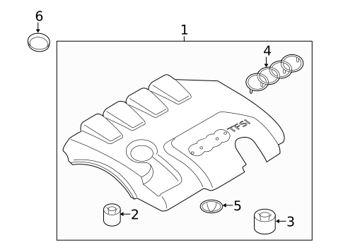 Engine Appearance Cover for 2013 Audi allroad #0