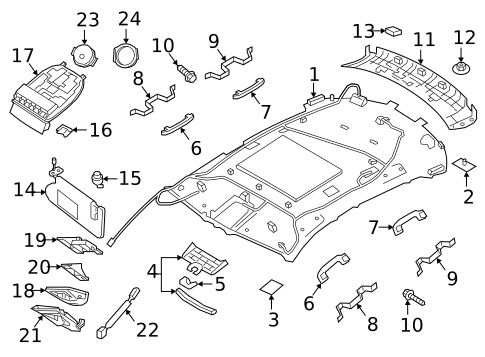 Brackets, Flanges & Hangers for 2022 INFINITI QX50 #0