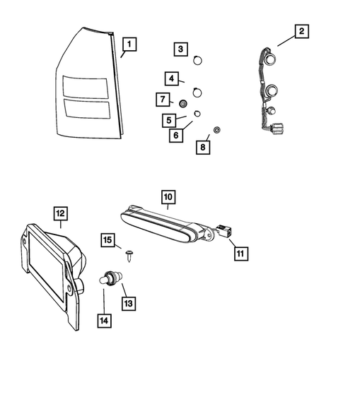 Lamps-Interior and Exterior for 2008 Dodge Magnum #1