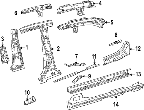 Center Pillar & Rocker for 2024 Dodge Charger Daytona #0
