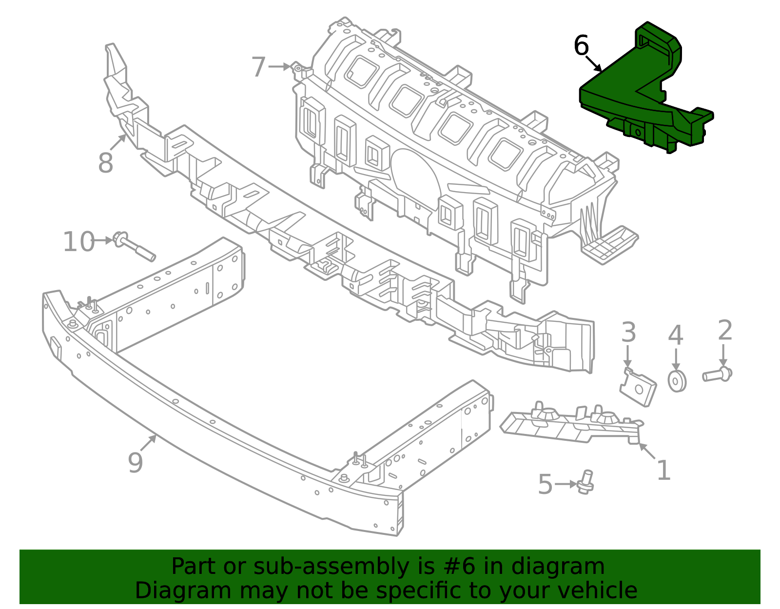 80001758 - Bumper Cover Bracket | Volvo OEM Parts Direct