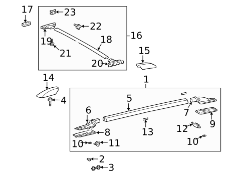Luggage Carrier for 2007 Toyota 4Runner #0