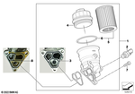 11427563522 - : Oil Filter With Aluminum Lid for Mini: Coop.S JCW GP, Cooper, Cooper S Image