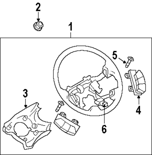 Steering Wheel & Trim for 2003 Isuzu Rodeo Sport #0