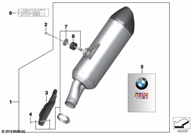 77118543503 - : Carbon Cover For Cross Tube for BMW-Motorrad Image