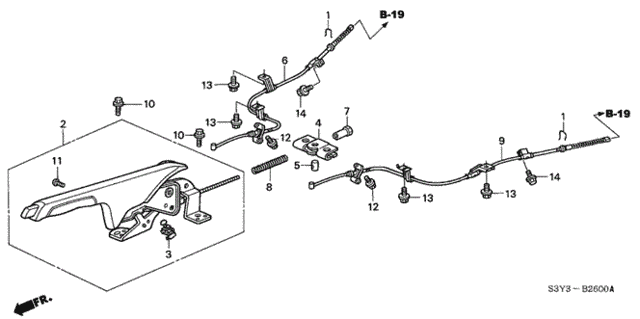 Parking Brake for 2000 Honda Insight #0