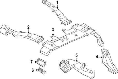 Ducts for 2025 INFINITI QX80 #1
