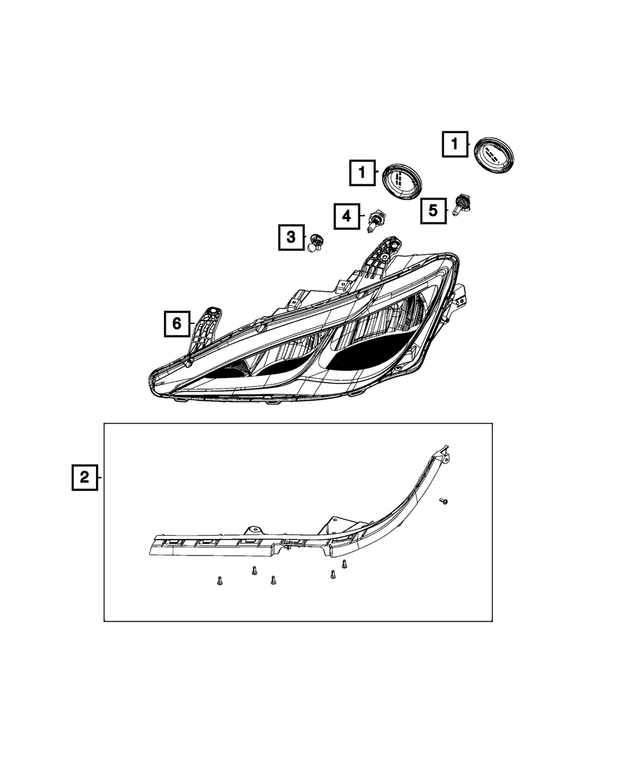 L0PWY24WNA - Electrical: Bulb, Left for Mopar Image