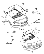 4575373 - Body Sheet Metal Except Doors: Tinted Backlite for Mopar Image