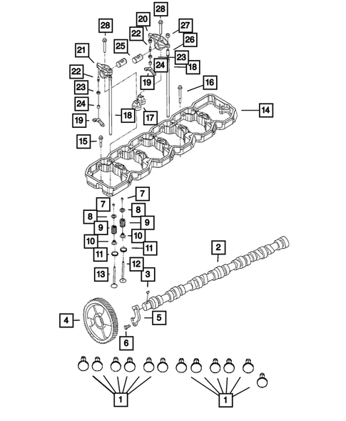 Camshaft and Valve for 2011 Ram 3500 #0