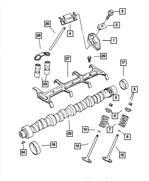 Camshafts & Valves for 2001 Dodge Ram 2500 #0