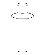 19106RSAG00 - Cooling System: Reservoir Cap Joint for Honda Image