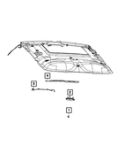 7HE95DX8AA - Electrical: Overhead Console Bezel for Mopar Image