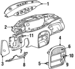 4462470 - Body: Louver for Chrysler: Prowler, Town &amp; Country | Dodge: Caravan, Grand Caravan Image