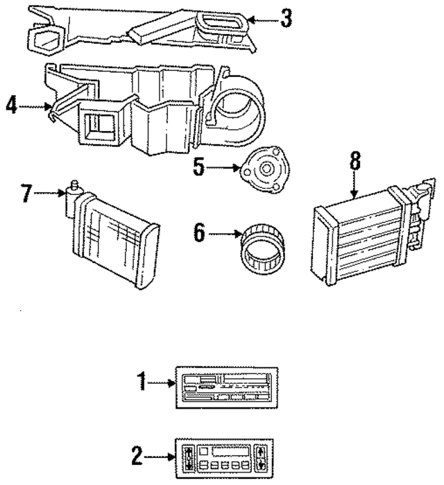 5264001 - HVAC: AC &amp; Heater Assembly for Mopar Image
