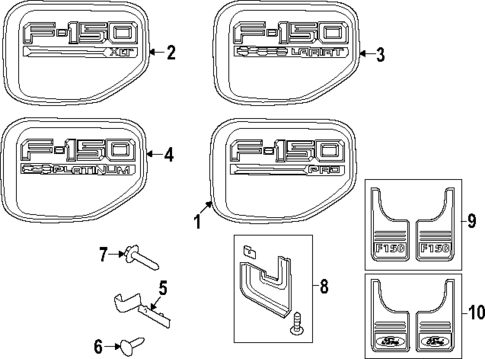 Exterior Trim - Fender for 2023 Ford F-150 Lightning #0