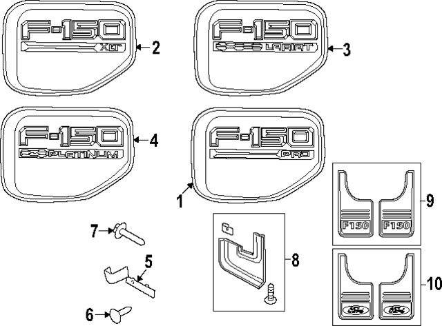 NL3Z16720BC - : Nameplate for Ford Image