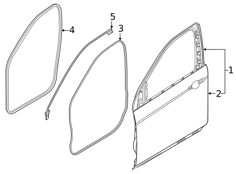 Door & Components for 2022 Land Rover Discovery Sport #1