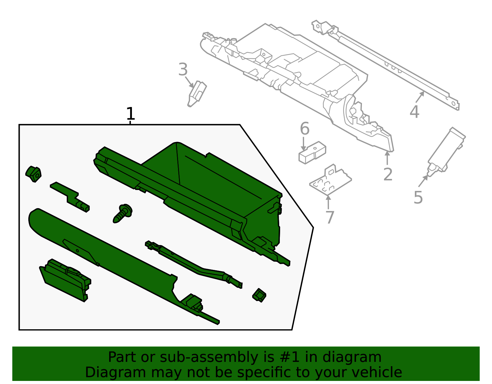 2024-2025 Subaru Crosstrek Glove Box Assembly 66121FL01AVH