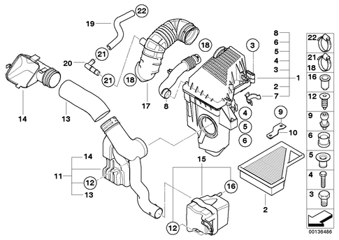 Intake Muffler for 2003 Mini Cooper #0