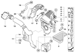 13727529262 - Fuel Preparation System: Intake Muffler for Mini Image