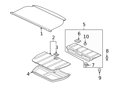 Interior Trim - Rear Body for 2025 Mitsubishi Outlander Sport #14