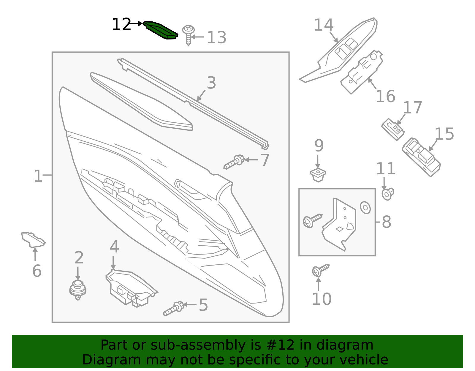 N243-68-454 - Door Panel Insert - 2016-2025 Mazda MX-5 Miata