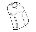 84068890 - : Cinnamon Passenger Seat Back Cushion Cover for Cadillac: CT6 Image