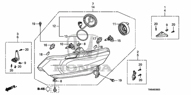Headlight for 2011 Honda Insight #0