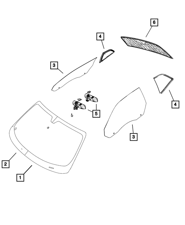 68321889AC - : Windshield for Mopar Image