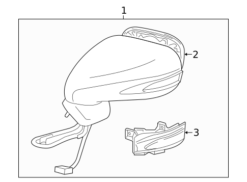 Outside Mirrors for 2010 Lexus LS600h #0