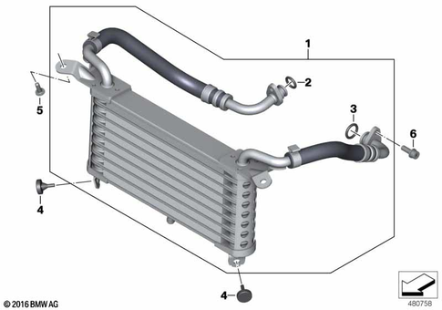Oil Cooler for 2011 BMW-Motorrad S 1000 RR #0