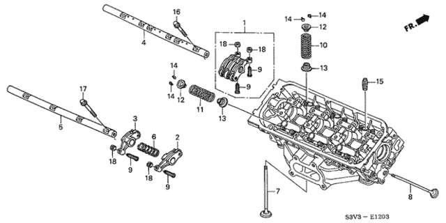 Valve - Rocker Arm (RR.) (2) for 2003 Acura MDX #0