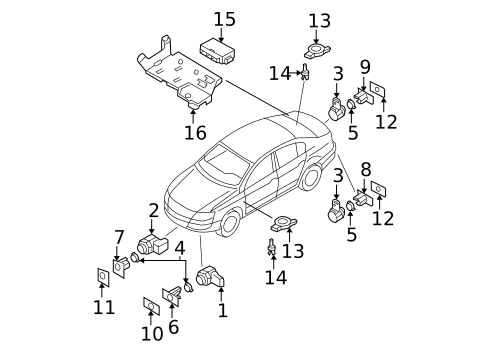 Electrical Components for 2008 Volkswagen Passat #0