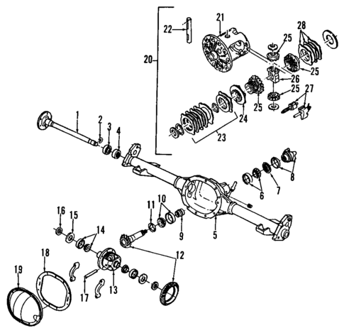 Rear Axle for 1986 GMC Jimmy S15 #0