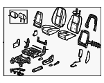 22741458 - Body: Seat Assembly for Chevrolet: Silverado 2500 HD, Silverado 3500 HD | GMC: Sierra 2500 HD, Sierra 3500 HD Image