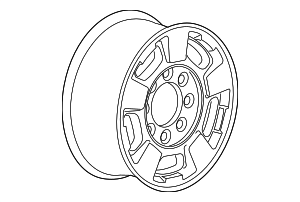 2011-2019 GM 17x7.5-Inch Wheel 09597727 GM | GMPartsDirect.com