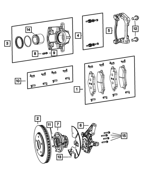 Front Brakes for 2009 Chrysler Town & Country #0