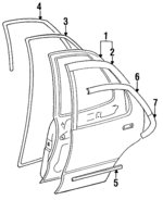 8944807412 - : Window Molding for Isuzu Image
