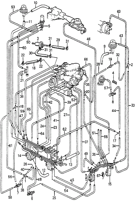 Fuel Tubing (2) for 1984 Honda Accord #0