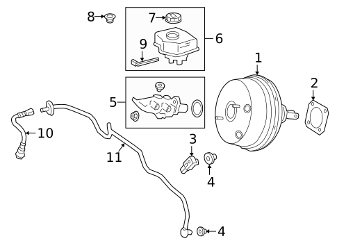 Master Cylinder - Components On Dash Panel for 2020 Mercedes-Benz G63 AMG #0