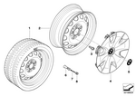 36116777784 - : Steel Rim Schwarz 369072 for BMW Image