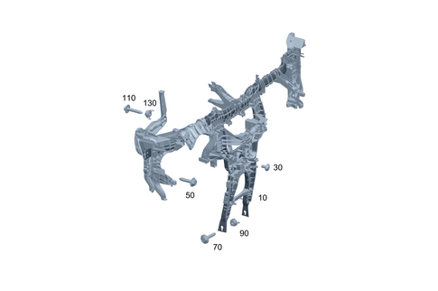 Crossmember Under Instrument Panel for 2025 Mercedes-Benz EQS 450 SUV #0
