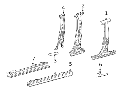 Center Pillar & Rocker for 2024 Toyota Venza #0