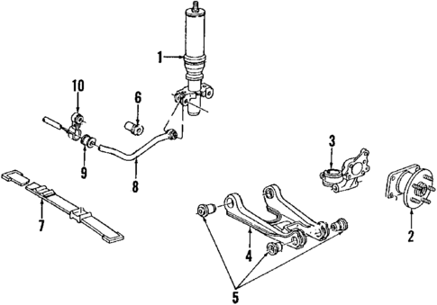 Rear Suspension for 1988 Cadillac Allante #2