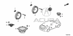 39120STKA31 - Electrical/Exhaust/Heater/Fuel: SPEAKER ASSY., TWEETER (ELS) for Acura Image