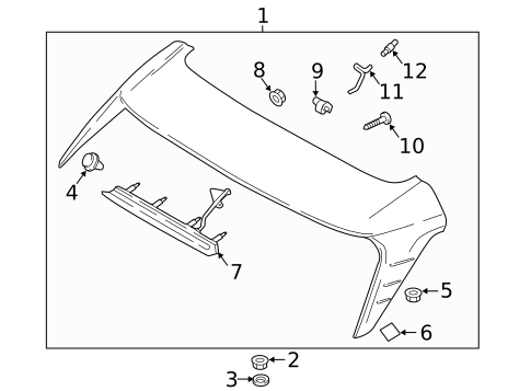 Spoiler for 2019 Hyundai Kona #0