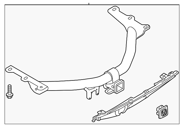 2016-2022 Honda Pilot Trailer Hitch 08L92-TG7-100 | Honda Factory Parts