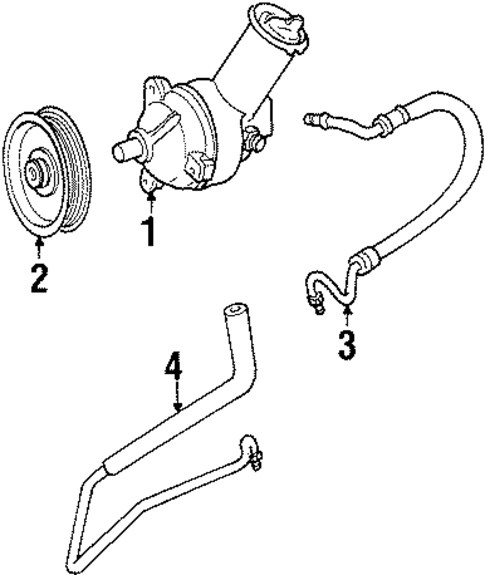 Pump & Hoses for 1995 Ford Ranger #0